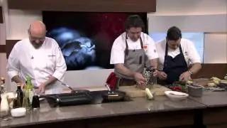Chef Randy Feltis' seared strip steak with corn salsa