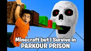 Minecraft but I Survive in PARKOUR PRISON
