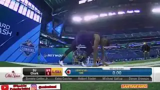 DJ Chark | 2018 NFL Combine 40 Yard Dash - New FASTEST | NFL Highlights HD