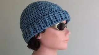 Men&rsquo;s Crochet Beanie Hat Tutorial | Easy Level | How to Crochet