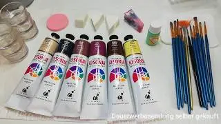 Wir färben ein Reborn mit Acryl Farben