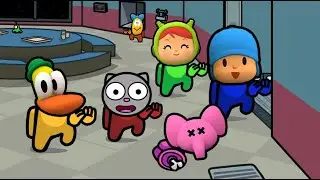 (Pocoyo) Among Us Pocoyo and TooToo Boy  distraction dance animation