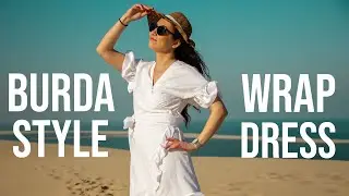 HOW TO MAKE A DRESS l BURDA STYLE WRAP DRESS CHALLENGE l Sew Along