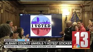 Guilderland teen designs Albany County s winning  I Voted  stickers