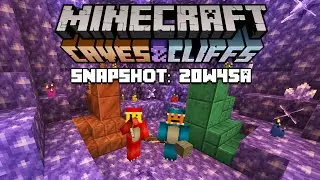 Minecraft 1.17 FIRST Snapshot 20w45a is OUT | Amethyst, Bundles, Spyglass, Copper, Candles, etc.
