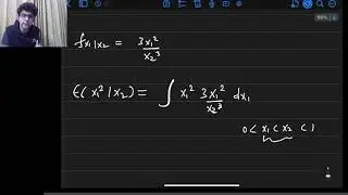 Joint Continuous Random Variables - Conditional Expectations and Variance