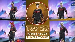 Top 20 New Street Savvy Bundle Dress up COMBO Free Fire 🔥( AZAN ff )