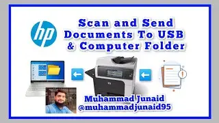 How Scan to Folder & Save to USB | HP Laserjet 4555 Printer | Tech Video