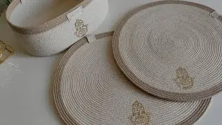 Maghreb Essence Handmade Bread Basket & Placemats #handmade  #sewing #diy 