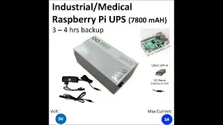 Ultimate power backup solution (UPS) for industrial and medical use of Raspberry Pi