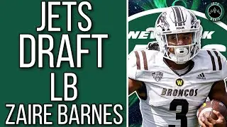 NEW YORK JETS DRAFT LB ZAIRE BARNES WESTERN MICHIGAN