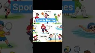 Sports Names# Kids Learning # @poojamammagic