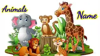 |Animals Name English To Urdu|Learn  Animals Names With Pictures|Wlid Animal for kids |kidstoonlove