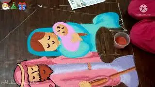 48. Merry Christmas Rangoli | Christmas Rangoli | Christmas Kolam | Christmas special Kolam 2021