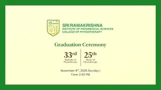 Sri Ramakrishna Institute of Paramedical Sciences | College of Physiotherapy | Graduation Day |