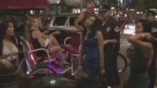 Gaslamp Quarter at night - San Diego (HD)
