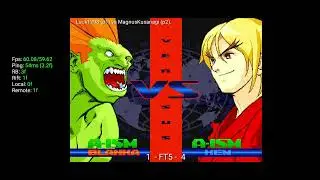 SFA3 - Luck1298 vs Magnus Kusanagi - Online Match [GGPOZ MOBILE]