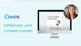 Canva Hilfslinien & Lineale f&uuml;r Insta Post nutzen | Schneller Instagram Posts erstellen Tutorial