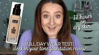 *NEW* SLEEK IN YOUR TONE FOUNDATION REVIEW AND WEAR TEST - Testing Cruelty Free Makeup On Dry Skin!