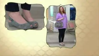 Earthies Leather Peep-toe Perforated Sandals - Milos on QVC