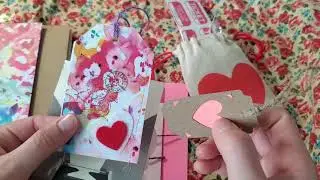 Valentines Inspired Mystery Grab Bag Junk Journal Scrapbooking Stationary