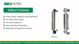 TECHTROL TRANSPARENT FLAT GLASS LEVEL GAUGE - TFG
