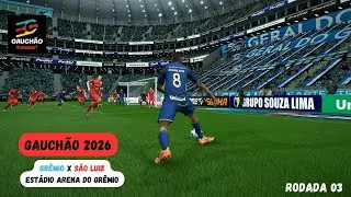 ⚽ GAUCHÃO 2026 – RODADA 03🔥Grêmio x São Luiz - RS | Estádio Arena do Grêmio
