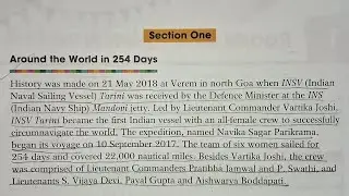 Around the world in 254 days Class8 , question and answers