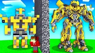 I Cheated With TRANSFORMERS in Minecraft Build Battle!