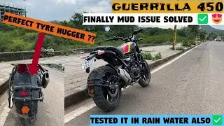 Finally Mud Issue Got Solved In Guerrilla 450 ✌🏻😍| Tested It In Mud Water | Perfect Tyre Hugger ✅