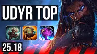 UDYR vs FIORA (TOP) | 9k comeback, 1400+ games | KR Diamond | 25.18
