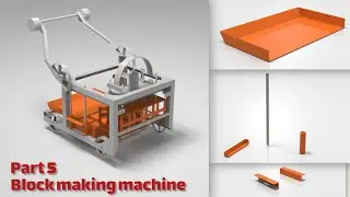 SolidWorks Tutorial | Final Part Design of a Real Concrete Block Making Machine