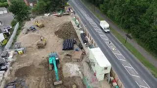 Aldi in Farnborough, Kent building work