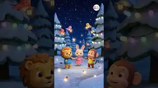 Dudi Dudi Dam Dam 🎶| Cute Kids & Animals Dance 🕺 | Cocomelon Winter Jungle Song 🐰🦁🐒 | Kids Short