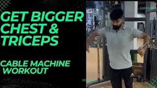 Chest Workout Cable Machine | Triceps Cable Workout | Gym Workout Motivation | Bodybuilding Training