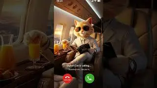 Stylish cat is calling #cutecat #millionviewsrington #shorts #catcalling #ringtone