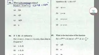 NDA II 2018 Maths paper answer key with brief analysis // PAPER 1// SEP 2018
