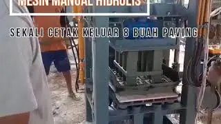 HARGA MURAH Mesin Paving Block Manual Hidrolik dengan 2 Vibrator