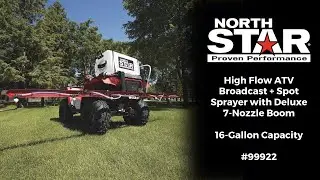 NorthStar 26-Gallon High Flow ATV Broadcast + Spot Sprayer with Deluxe 7-Nozzle Boom Model #99922
