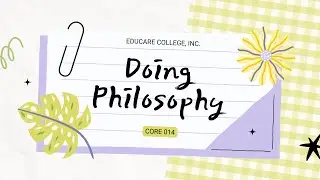 Doing Philosophy