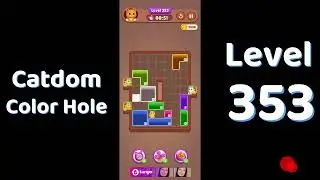 Catdom Level 353 walkthrough | Color Hole 🐱🕳️| Solutionguruji