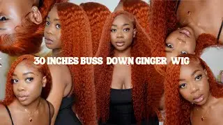 OMG THIS COLOR 😍🧡 LITTLE MERMAID INSPIRED 30 INCH RED/GINGER JerryCurl INSTALL FT DorsaneeHair