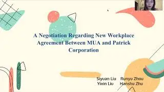 A Negotiation Regarding New Workplace Agreement Between MUA and Patrick Corporation