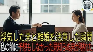 浮気した夫と離婚を決意した瞬間、私の前に予想もしなかった見知らぬ男が現れた。