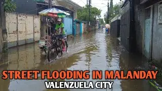 Intense Street Flooding in Malanday|Walking at Malanday Valenzuela City 🇵🇭