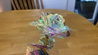 Galaxy infinity rose bouquet Fasmov 4 pack colorful plastic flower gift