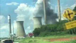 RAW VIDEO: Fire at Georgia Power's Plant Bowen