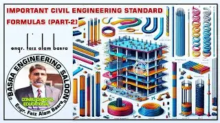 Important Civil Engineering Formulas (सिविल इंजीनियरी सूत्र) (Part-2) || Engr.  F A Basra