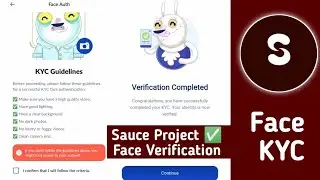 Sauce face verification problem solved ✅🥳 Sauce Face KYC verification
