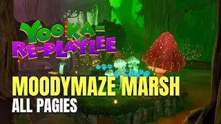Yooka-Replaylee Moodymaze Marsh All Pagies Locations - 100% Guide